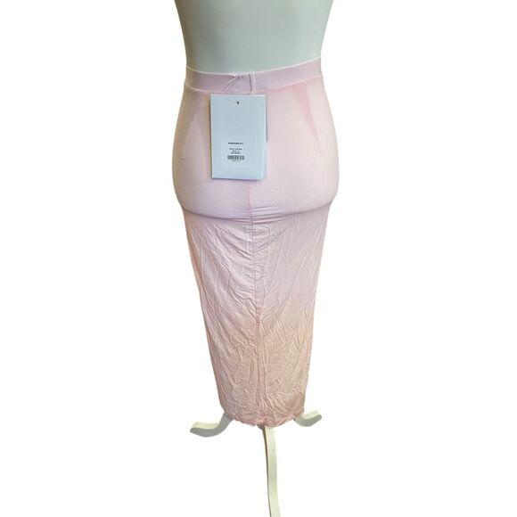 WARDROBE.NYC Sheer Tube MIDI Skirt in Blush Size Small NWT Small Discoloration - Picture 7 of 13